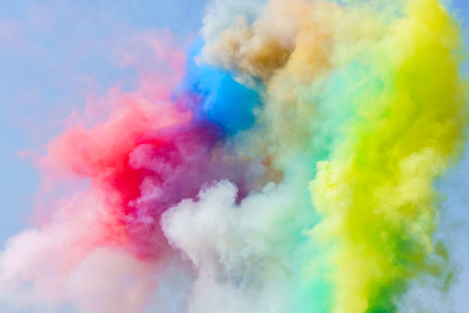 Colorful smoke